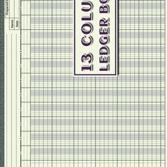 13 Column Ledger Book: 13 Column Accounting Ledger Book for Small Business, Personal Finance and