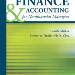Read KINDLE ☑️ Finance & Accounting for Nonfinancial Managers (2011) by  Steven A. Fi