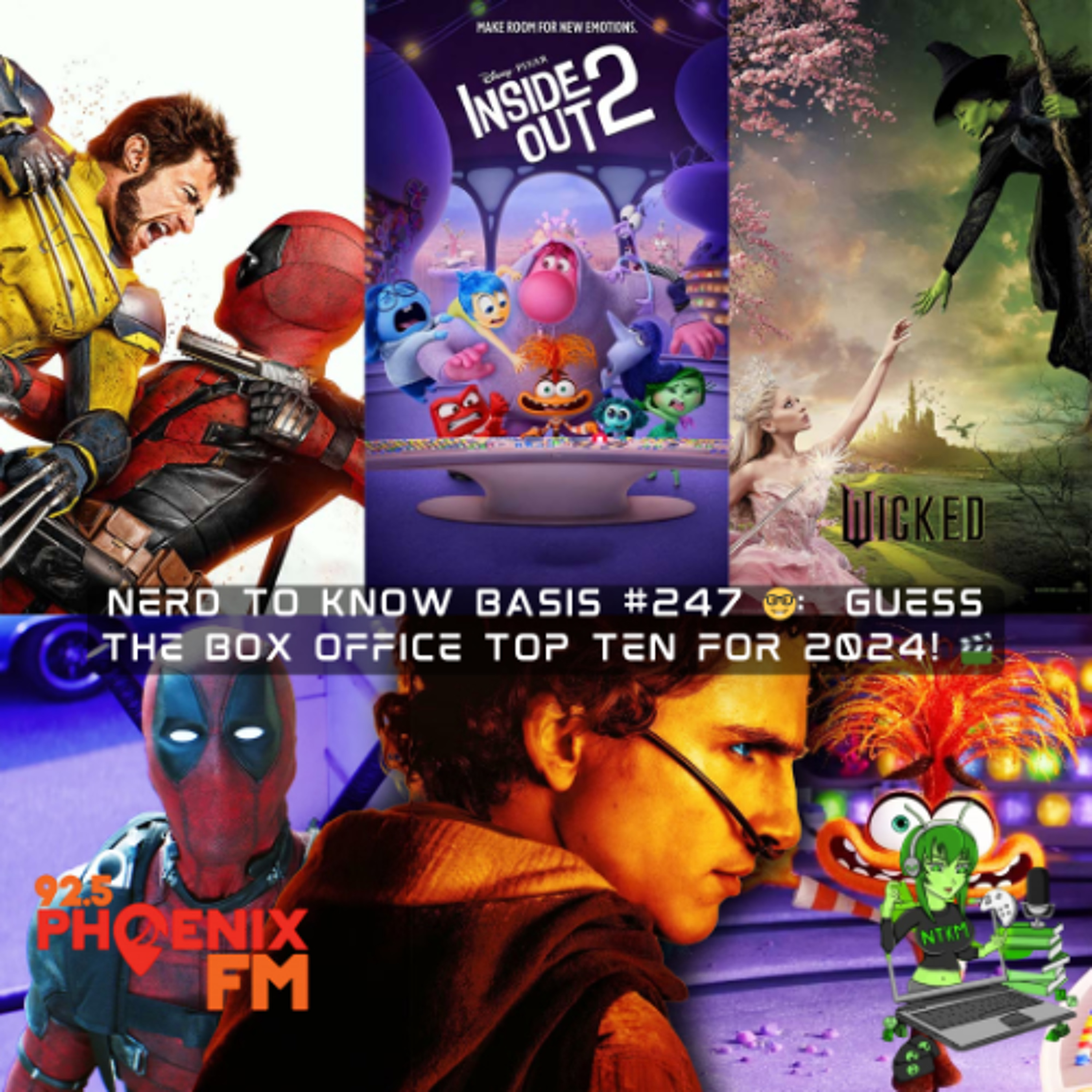 Nerd To Know Basis #247 🤓:  Guess the Box Office Top Ten for 2024! 🎬 episode artwork