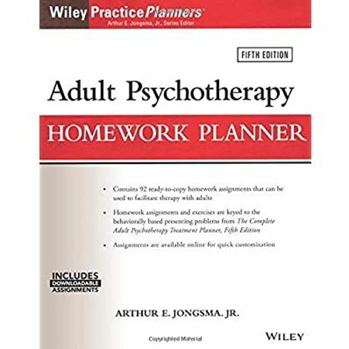 group therapy homework planner pdf