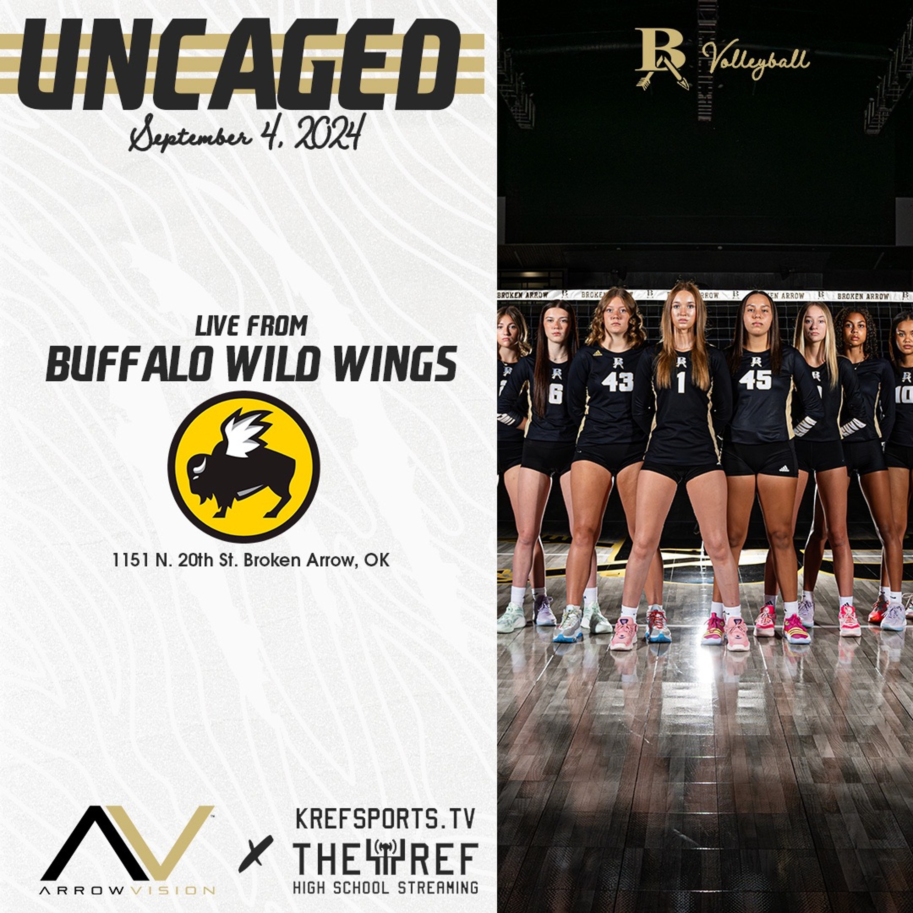 UNCAGED | LIVE from Buffalo Wild Wings | 9-4-24 episode artwork