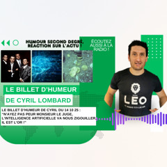 Cyril Lombard - Billet d'humeur du 14 octobre 2025