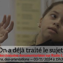 On a déjà traité le sujet ! 03/11/24 "15 ans, des-orientations"