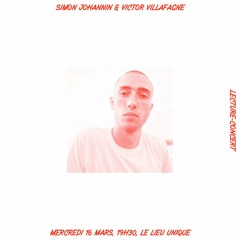 Poèmes En Cavale - Simon JOHANNIN & V. VILLAFRANCHE - 16 03 2022