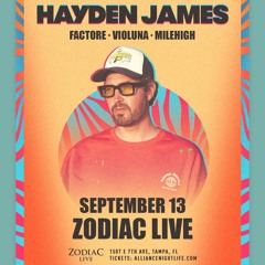 deep, melodic house | hayden james support | live violin + dj set