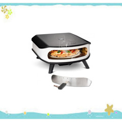 cozzeÃƒÂ‚Ã‚Â® 17" Pizzaofen mit rotierendem Pizzastein | LED & TÃƒÂƒÃ‚Â¼r | 6,0 kW Gasofen 50 mbar | inkl. Regler & 1,1 m Gasschlauch | ÃƒÂƒÃ‹Âœ42,5 cm Stein | Outdoor Pizzaofen | Perfekt fÃƒÂƒÃ‚Â¼r knusprige Pizzen