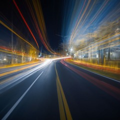 Blurs of light & blurred intent, moments linger, slightly bent