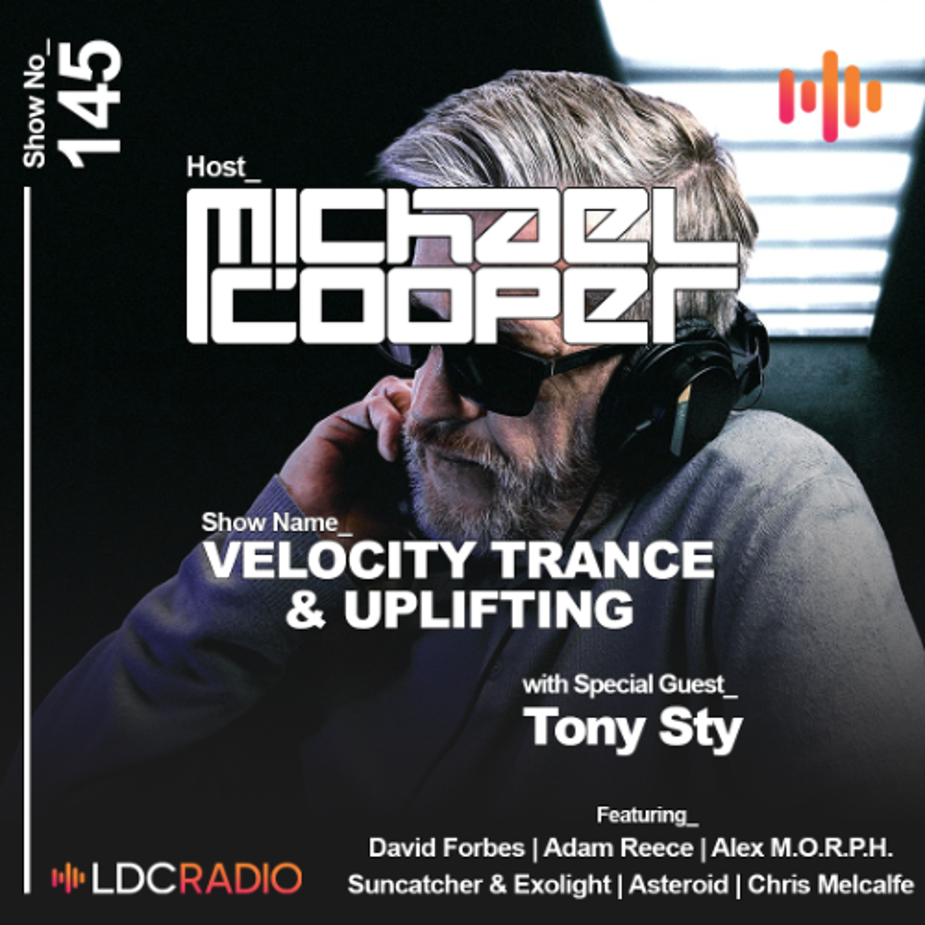 Velocity Trance & Uplifting 145 with special guest Tony Sty episode artwork