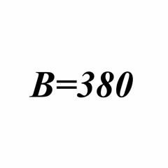 B=380