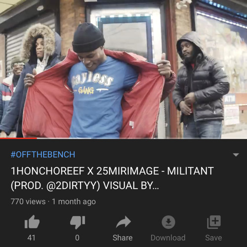 1HONCHO - MILITANT X MIRIMAGE (PROD BY @2DIRTYY )