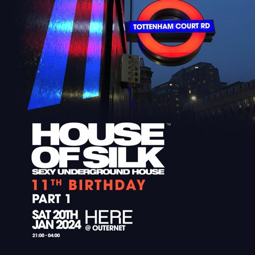 PROMO MIX  -DJ S LIVE for House of Silk - 11th Birthday - Sat 20th Jan 2024 -  @ Here at Outernet
