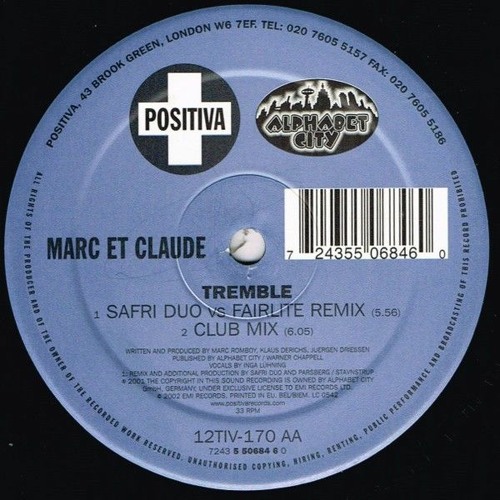 Marc Et Claude - Tremble (Safri Duo Vs. Fairlite Remix)
