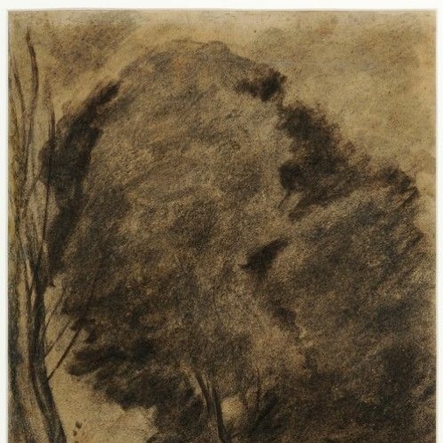Figure dans une gorge boisée by Jean-Baptiste-Camille Corot