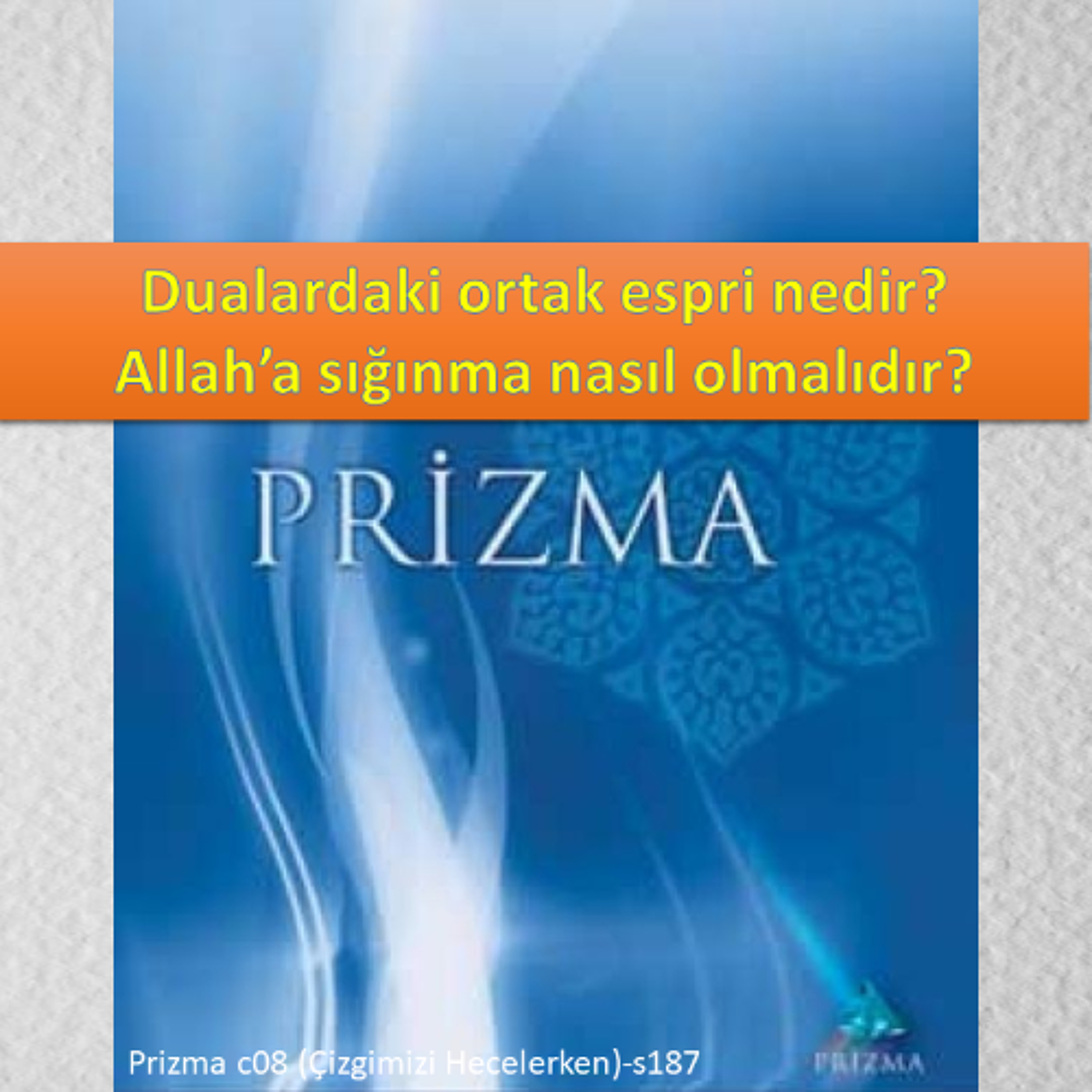 Prizma c08 (Çizgimizi Hecelerken)-s187 - M. Fethullah Gülen Hocaefendi (rh)