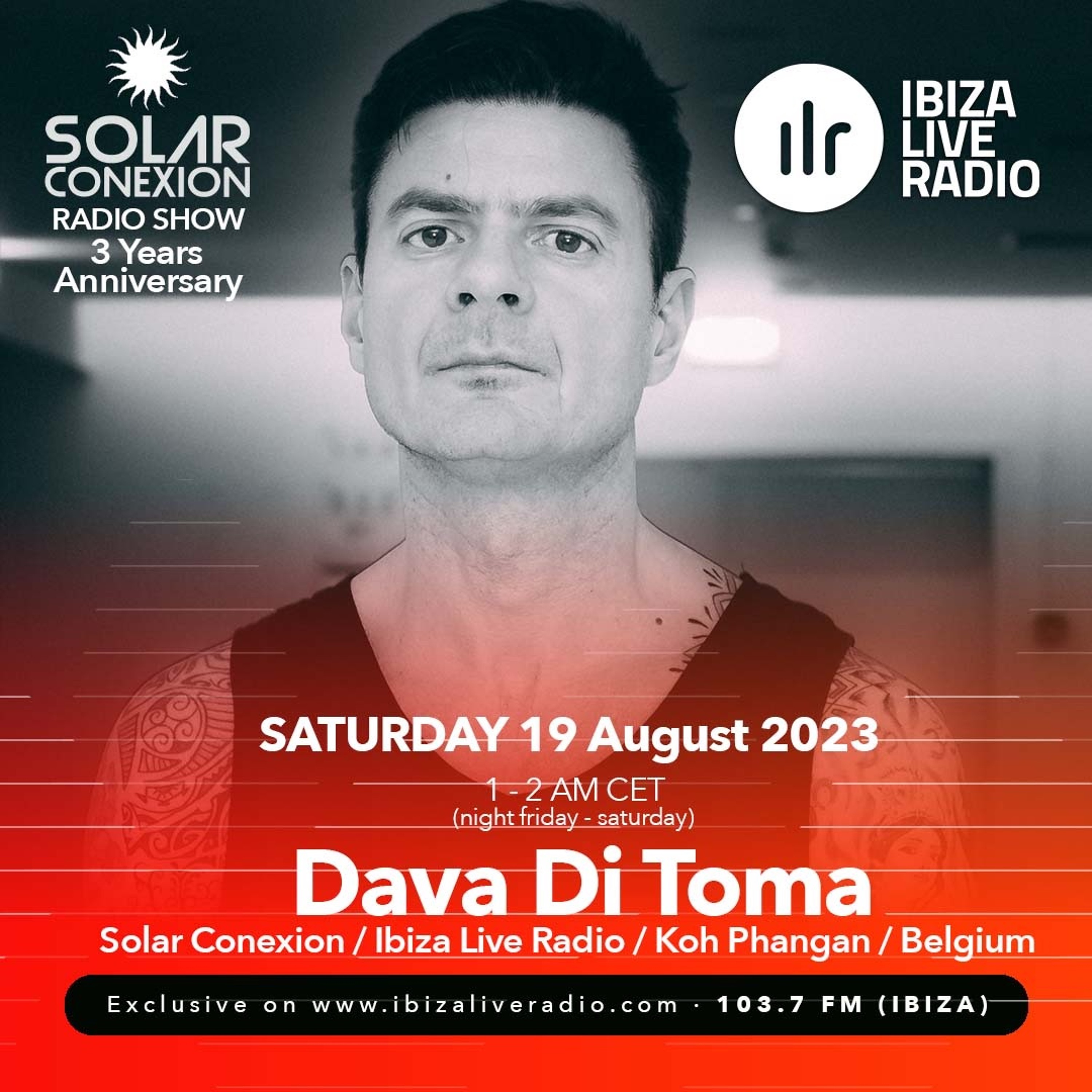 3 YEARS SOLAR CONEXION IBIZA LIVE RADIO SHOW With DAVA DI TOMA 19.08.23 episode artwork