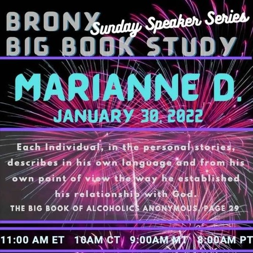 Marianne D 1 - 30 - 22 Sunday Speaker Series