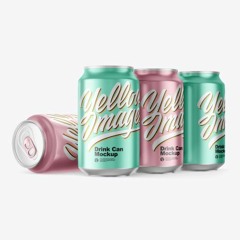 26+ Download Free Matte Metallic Drink Cans Mockup Can Mockups PSD Templates