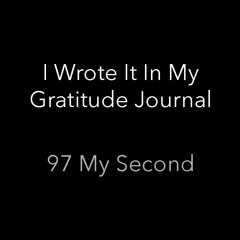 I Wrote It In My Gratitude Journal_1.0.1