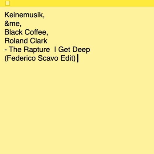 Stream Keinemusik, &me, Black Coffee, Roland Clark - The Rapture I
