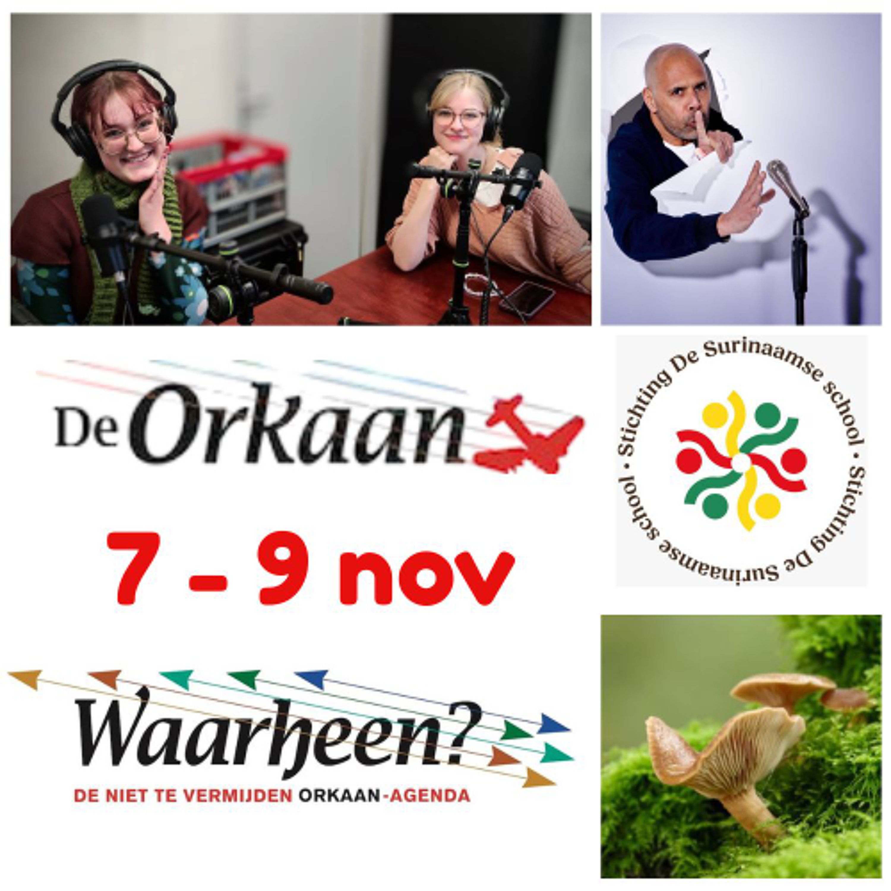 Waarheen  - Zaanse uitgaanstips van De Orkaan (7 - 9 november)