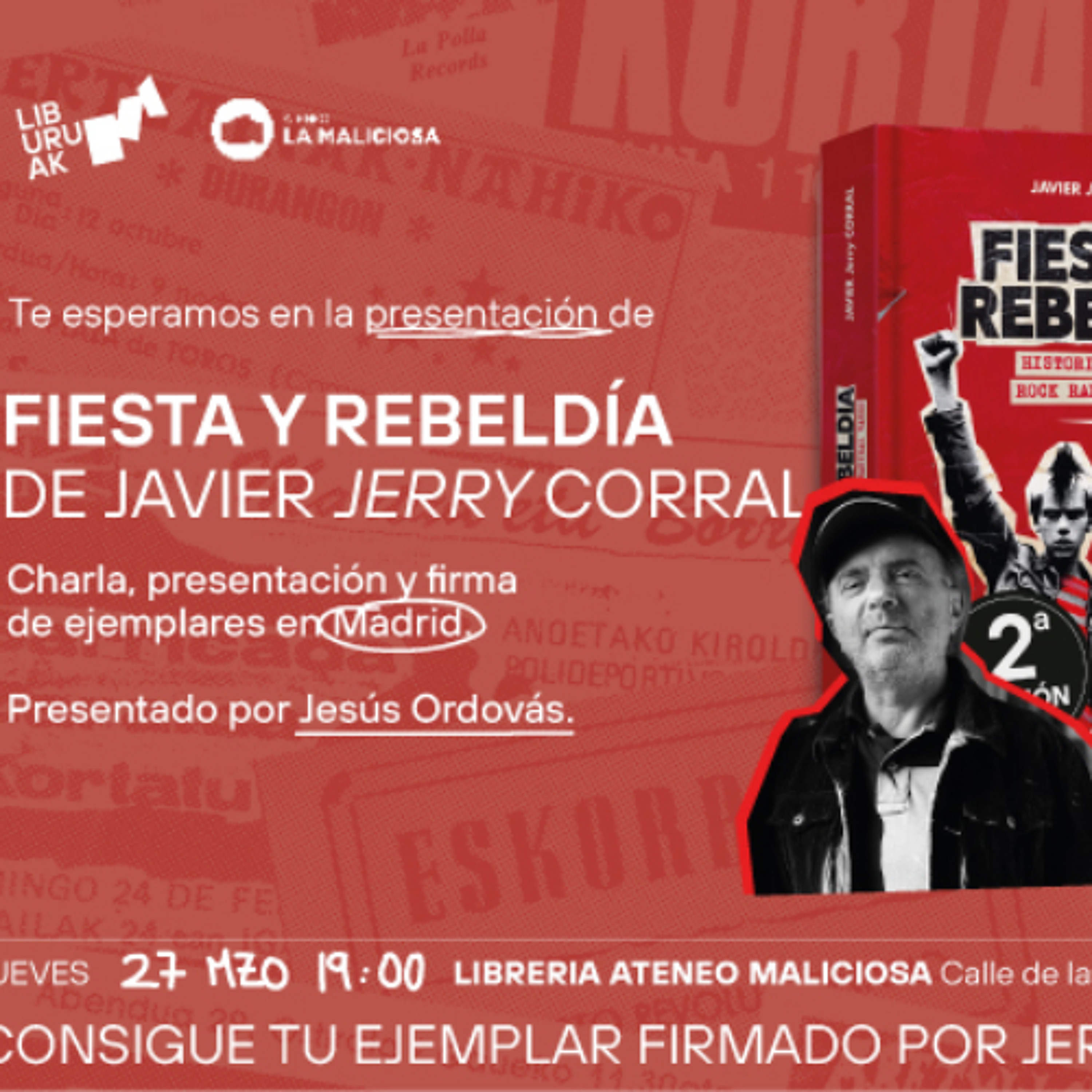 Presentación del libro Fiesta y rebeldía. Historia oral del rock radical vasco episode artwork