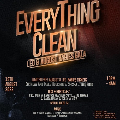 #EveryThingClean Dancehall & Bashment Promo Mix