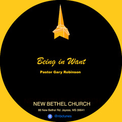 Pastor Gary Robinson-Being in Want