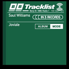 2025-09-10 - Benji B - Saul Williams In 3 Records + Joviale Album Mode