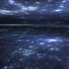 reflections of stars on the water surface
