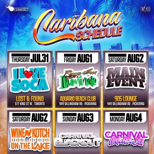 TORONTO CARNIVAL 2025: REGGAE VS SOCA - JULY 31ST - AUG 4TH - @_KIDVEGA @TWISTEDCANADA (PROMO MIX)
