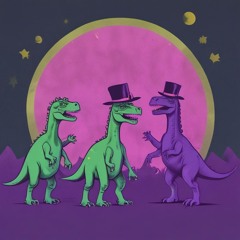 Dinosaurs in Top Hats