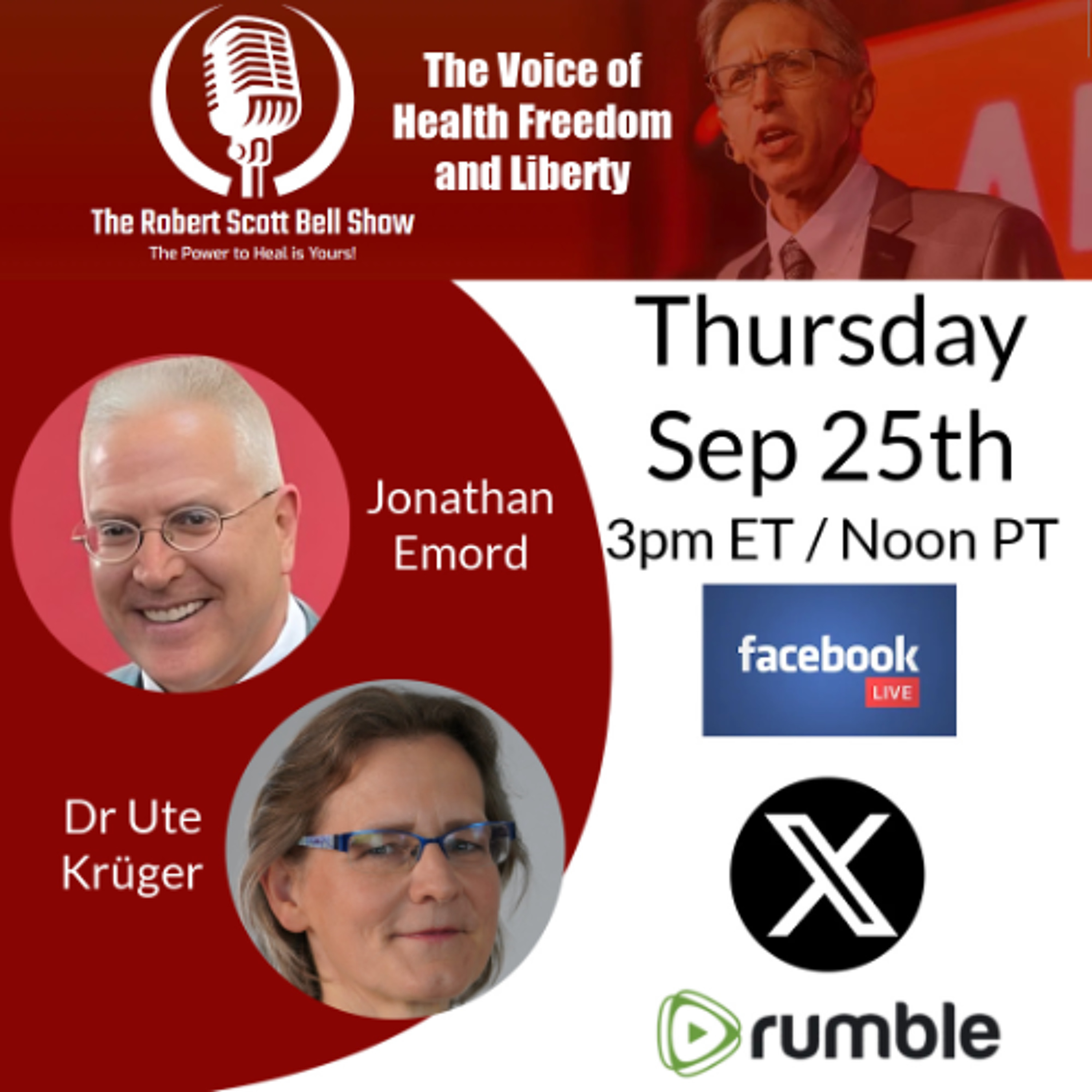 Jonathan Emord, Christian Nationalism, Google Censorship Admission, President Autopen, Dr. Ute Kruger, Turbo Cancer - The RSB Show 9-25-25