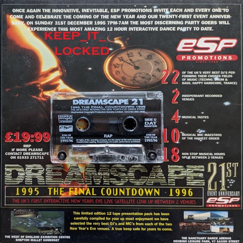 DJ Rap & MC Joe Peng & MC Steppa - Dreamscape 21 'The Final Countdown' 31-12-95