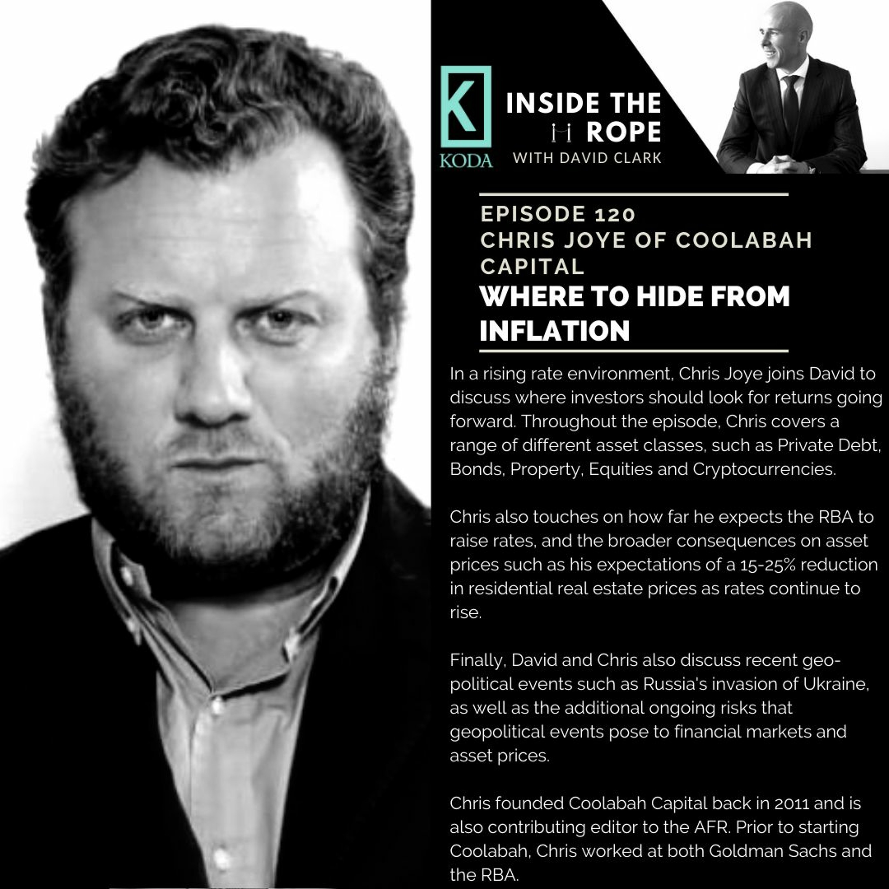 Episode 120: Chris Joye - Where to hide from inflation