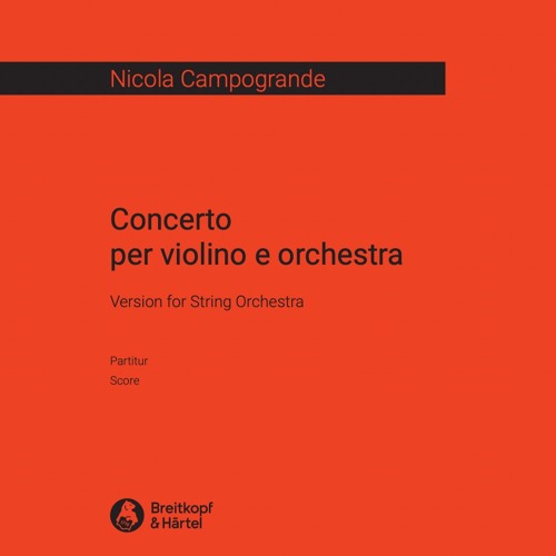 Concerto per violino e orchestra. Version for String Orchestra