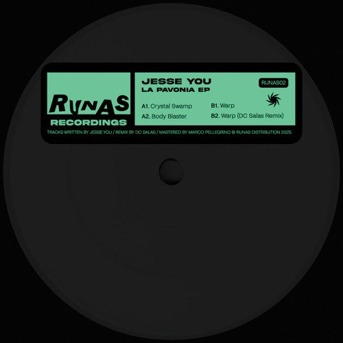 [RUNAS02] Jesse You - La Pavonia EP (Incl. DC Salas Remix)