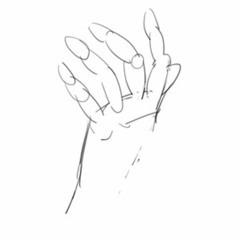 How to draw hand