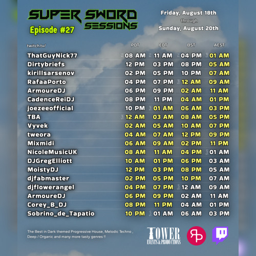 Super Sword Sessions 27 - 2023.08.19 | @DJGregElliott