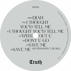 PREMIÈRE: Djah - Save Me