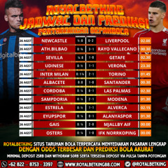 Royalbetking Jadwal dan Prediksi Bola 25-26 Agustus 2025