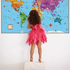 [GET] [PDF EBOOK EPUB KINDLE] Rand McNally Kids' Illustrated Map of the World Wall Ma