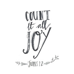 Count it all joy- 2018