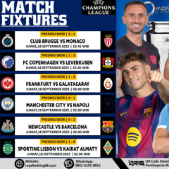 JADWAL PERTANGINGAN UEFA CHAMPIONS LEAGUE 2025 - ROYALBETKING