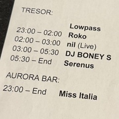 Roko at Tresor Berlin (February 2026)