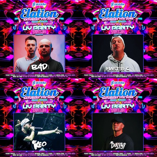 BAD BEHAVIOUR × MASTER C x KEO x DUFFY xELATION @ SWITCH  SPRING TIME UV PARTY 7th JUNE 2025 PRESTON
