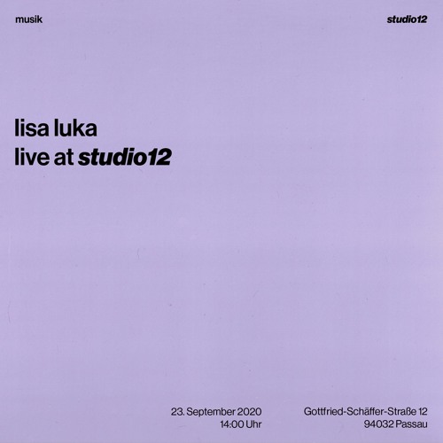 lisa luka @studio12 | 23/09/20