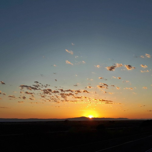 North Of Port Augusta, The Sunrise Pierces The Deep Sky