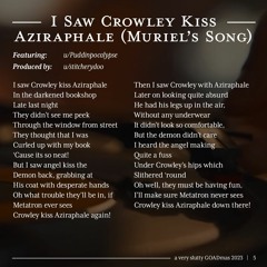 I Saw Crowley Kiss Aziraphale (Muriel's Song)