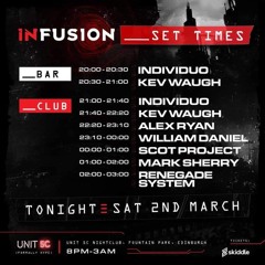 indiviDuo live @ Infusion Launch Party, Unit 5C Edinburgh [BAR SET]