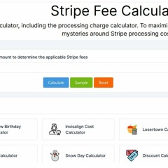 Stripe Fee Calculator - Easy And Simple Tool